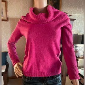 Wool and cashmere cowl neck sweater